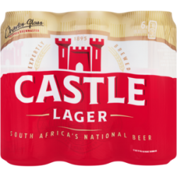 CASTLE LAGER 500ML CANS (6...